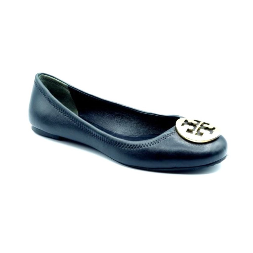 Tory Burch Minnie Flats- Black (Size 8)
